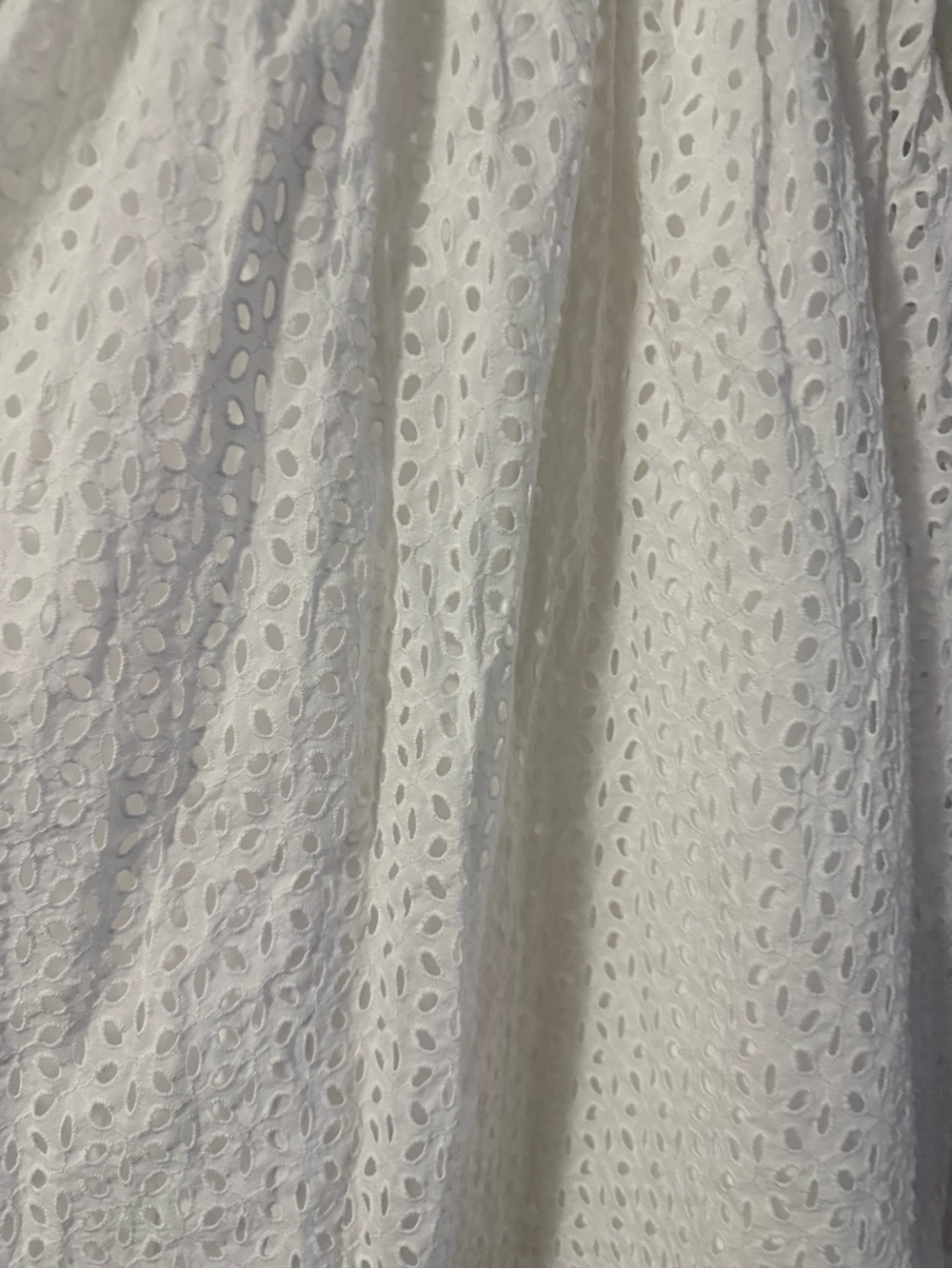 MICHAEL Michael Kors White Eyelet Tie Front Cutout Midi Dress Size 2 - Picture 6 of 10